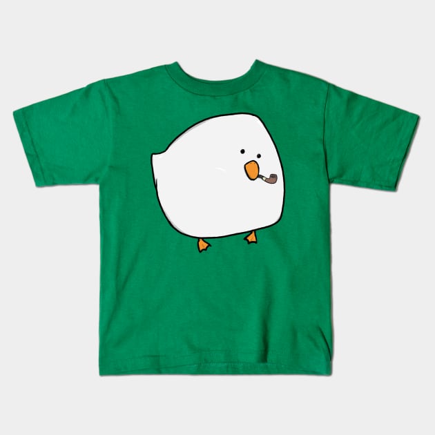 Goose orb with pipe Kids T-Shirt by funkysmel